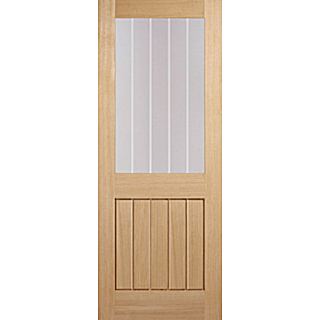Lpd Oak Mexicano Prefinished Pattern 10 Glazed Door Fd30