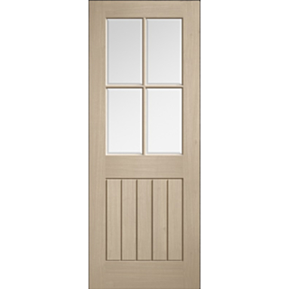 Lpd Oak Blonde Mexicano Pre-Finished 4 Light Glazed Door