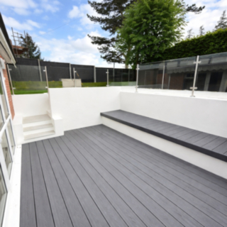 Composite Prime Hd Deck 3D+ Black Oak Deckboard 25X146X3600mm