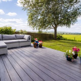 Composite Prime Hd Deck 3D Black Oak Deckboard 25X146X3600mm