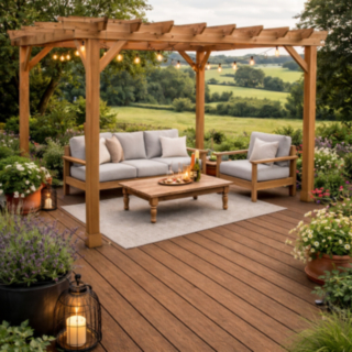 Composite Prime Hd Deck 3D+ Burnished Oak Deckboard 25X146X3600mm