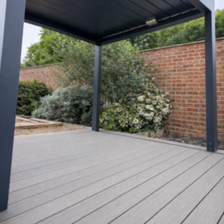 Composite Prime Hd Deck 3D+ Weathered Oak Deckboard 25X146X3600mm