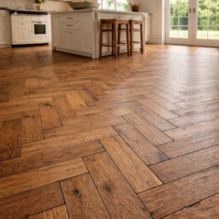 Hazeltine Herringbone Solid Oak Flooring