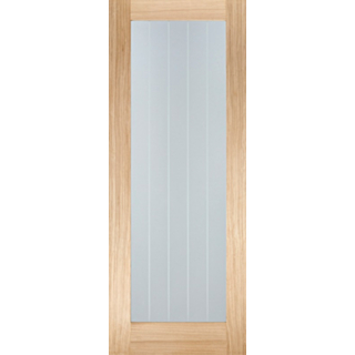 Lpd Oak Mexicano Unfinished Pattern 10 Glazed Door