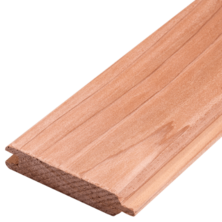 2440mm Western Red Cedar 18mm x 94mm T+GV Cladding BB4